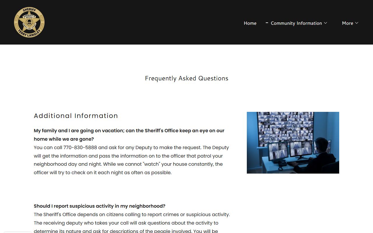 Carroll County arrest records sheriff jail FAQ