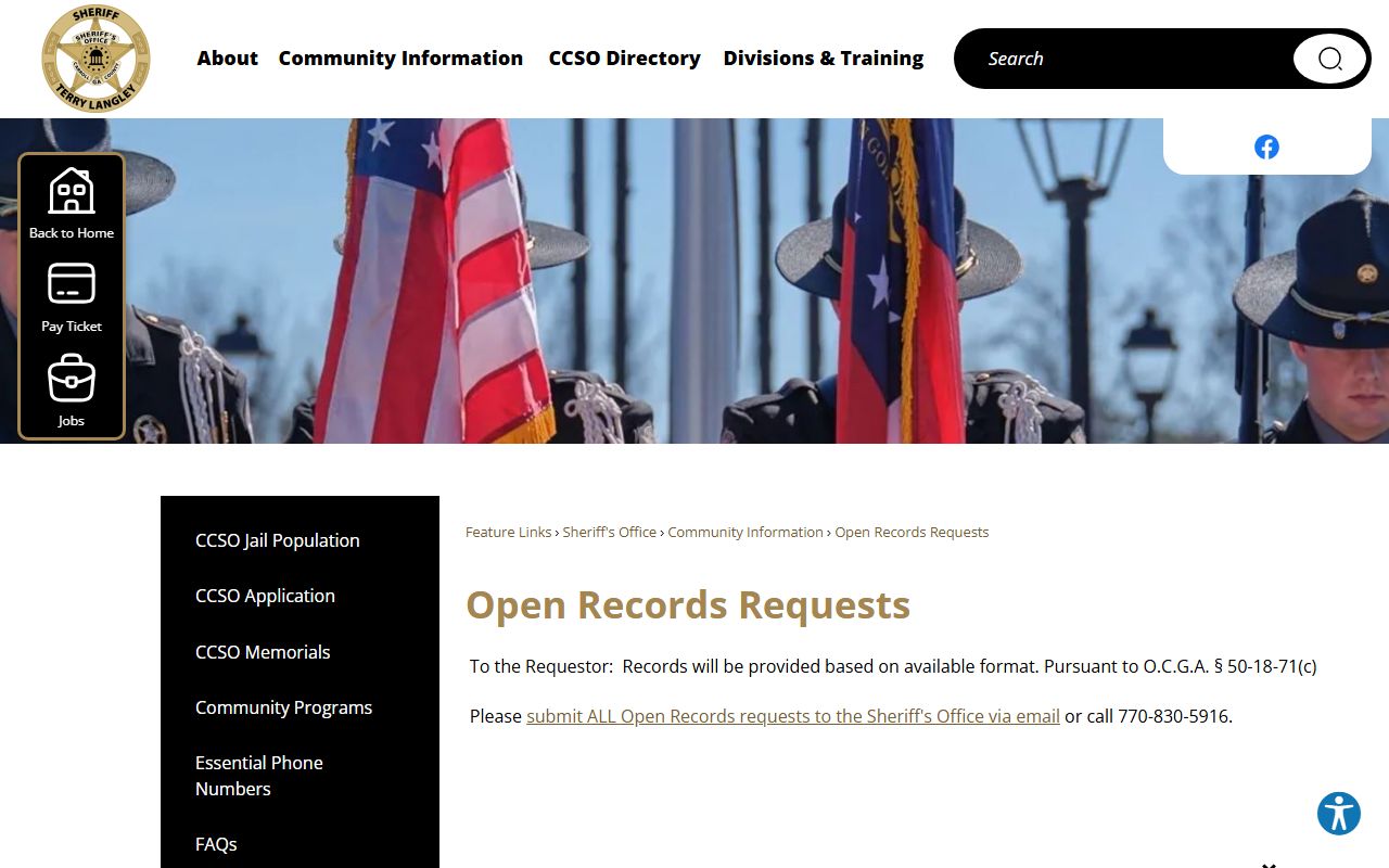 Carroll County criminal court records sheriff open records channel