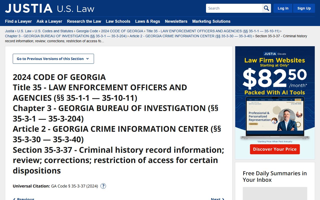 Carroll County criminal court records Georgia restriction statute