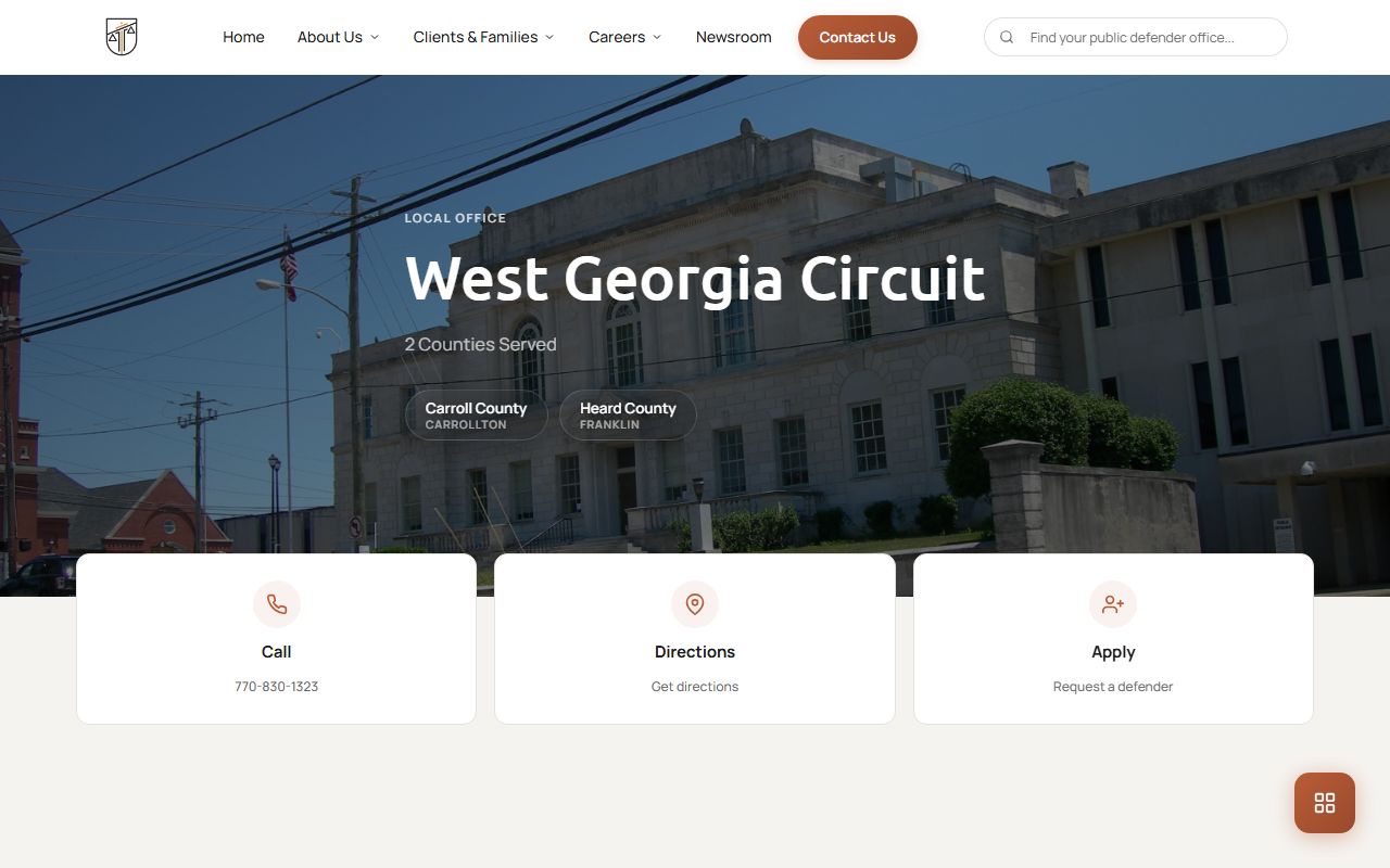 Carroll County criminal court records Public Defender source