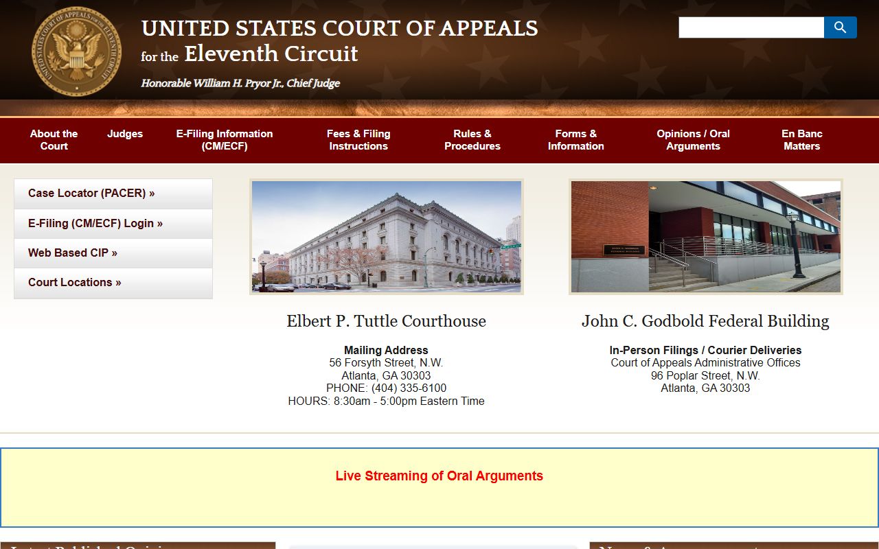 Carroll County Superior Court records Eleventh Circuit federal appeal contrast