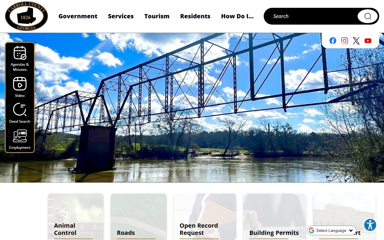 Carroll County court records county government homepage