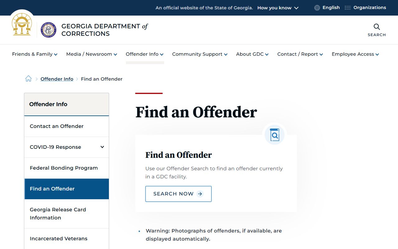 Carroll County inmate records Georgia DOC offender search